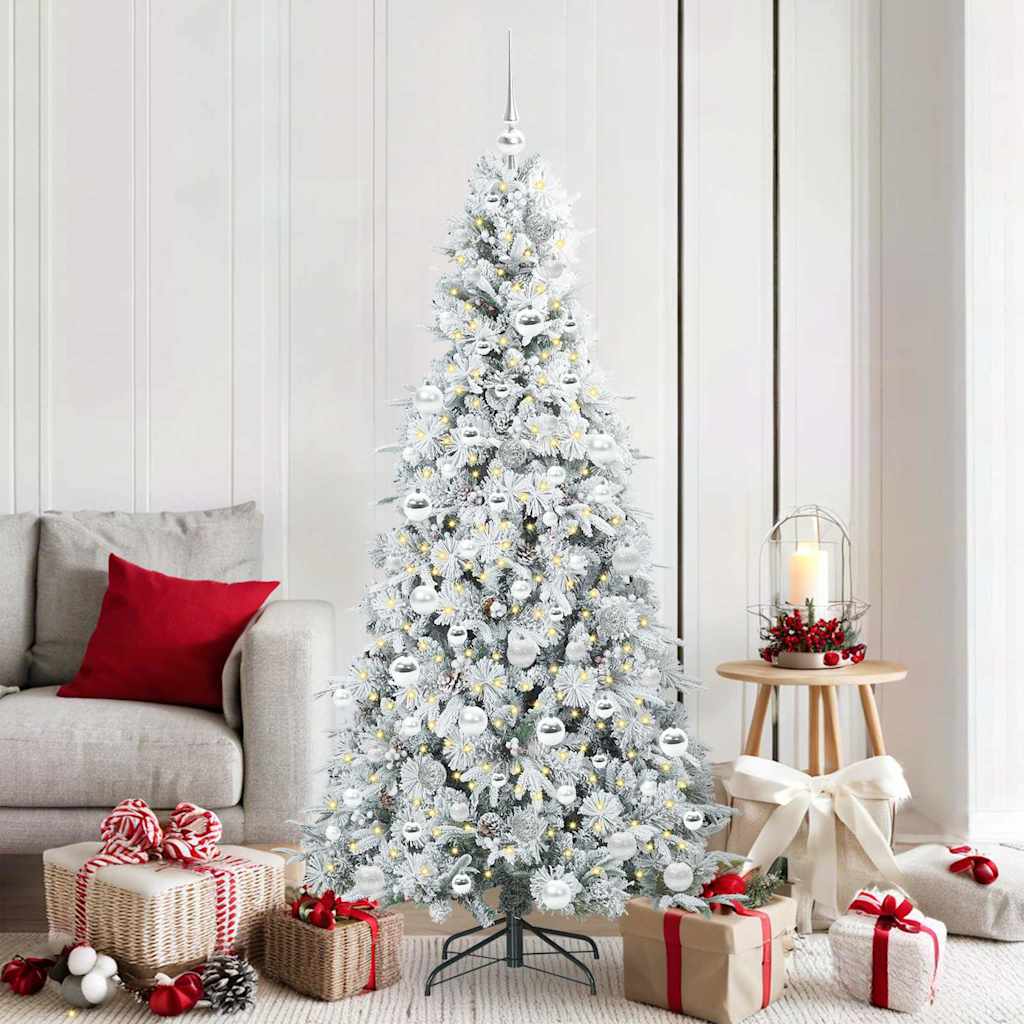 Kunstmatige Inklapbare Kerstboom Wit 180 cm PE en PVC is nu te koop bij PeponiXL, paradijselijk wonen!