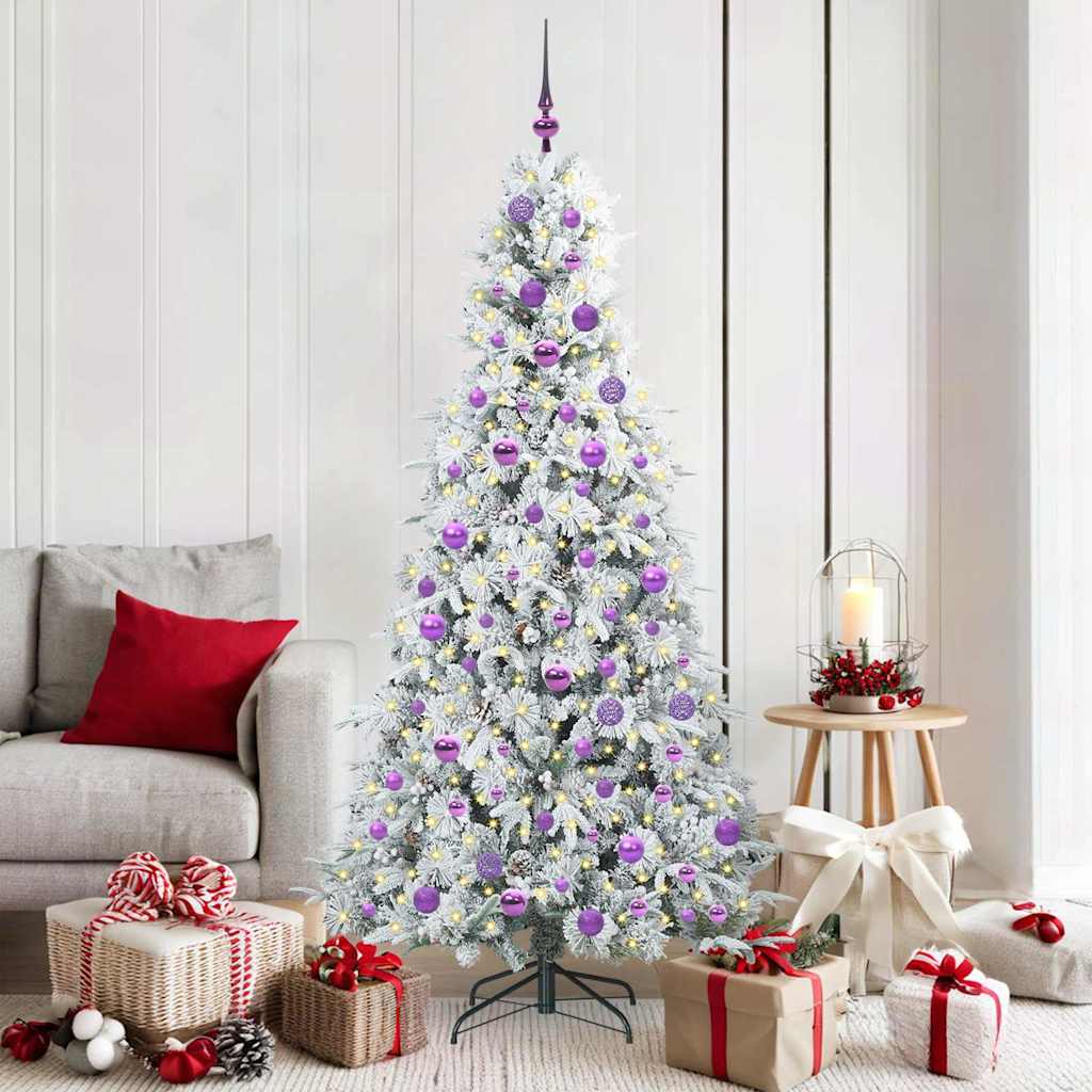 Kunstmatige Inklapbare Kerstboom Wit 180 cm PE en PVC is nu te koop bij PeponiXL, paradijselijk wonen!