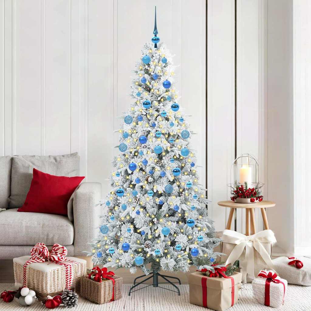 Kunstmatige Inklapbare Kerstboom Wit 180 cm PE en PVC is nu te koop bij PeponiXL, paradijselijk wonen!