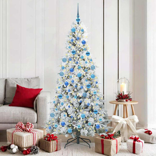 Kunstmatige Inklapbare Kerstboom Wit 180 cm PE en PVC is nu te koop bij PeponiXL, paradijselijk wonen!