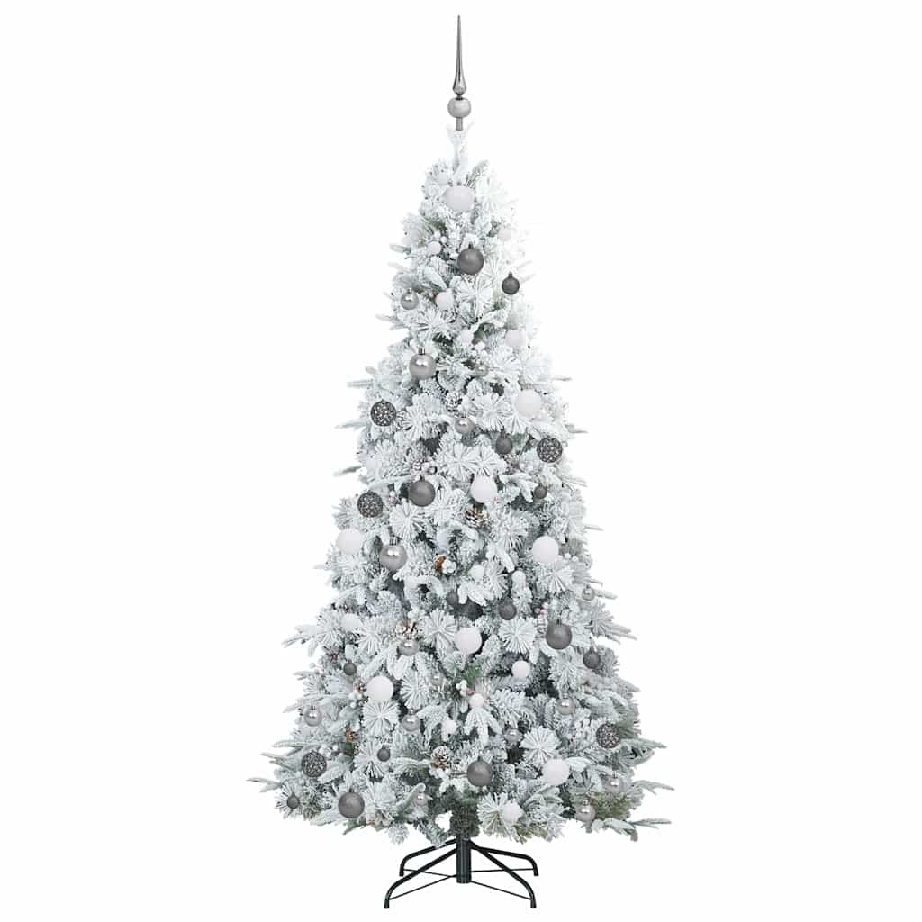 Kunstmatige Inklapbare Kerstboom Wit 210 cm PE en PVC is nu te koop bij PeponiXL, paradijselijk wonen!