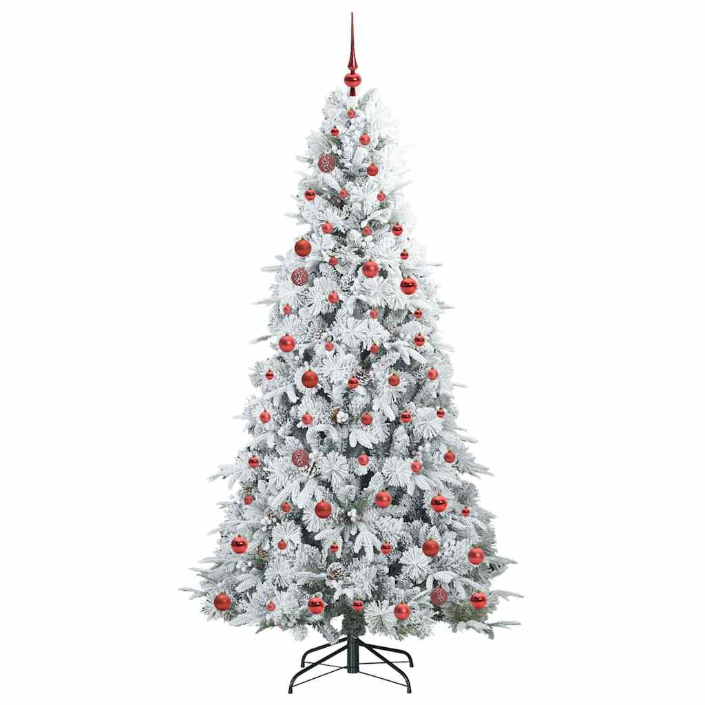 Kunstmatige Inklapbare Kerstboom Wit 210 cm PE en PVC is nu te koop bij PeponiXL, paradijselijk wonen!