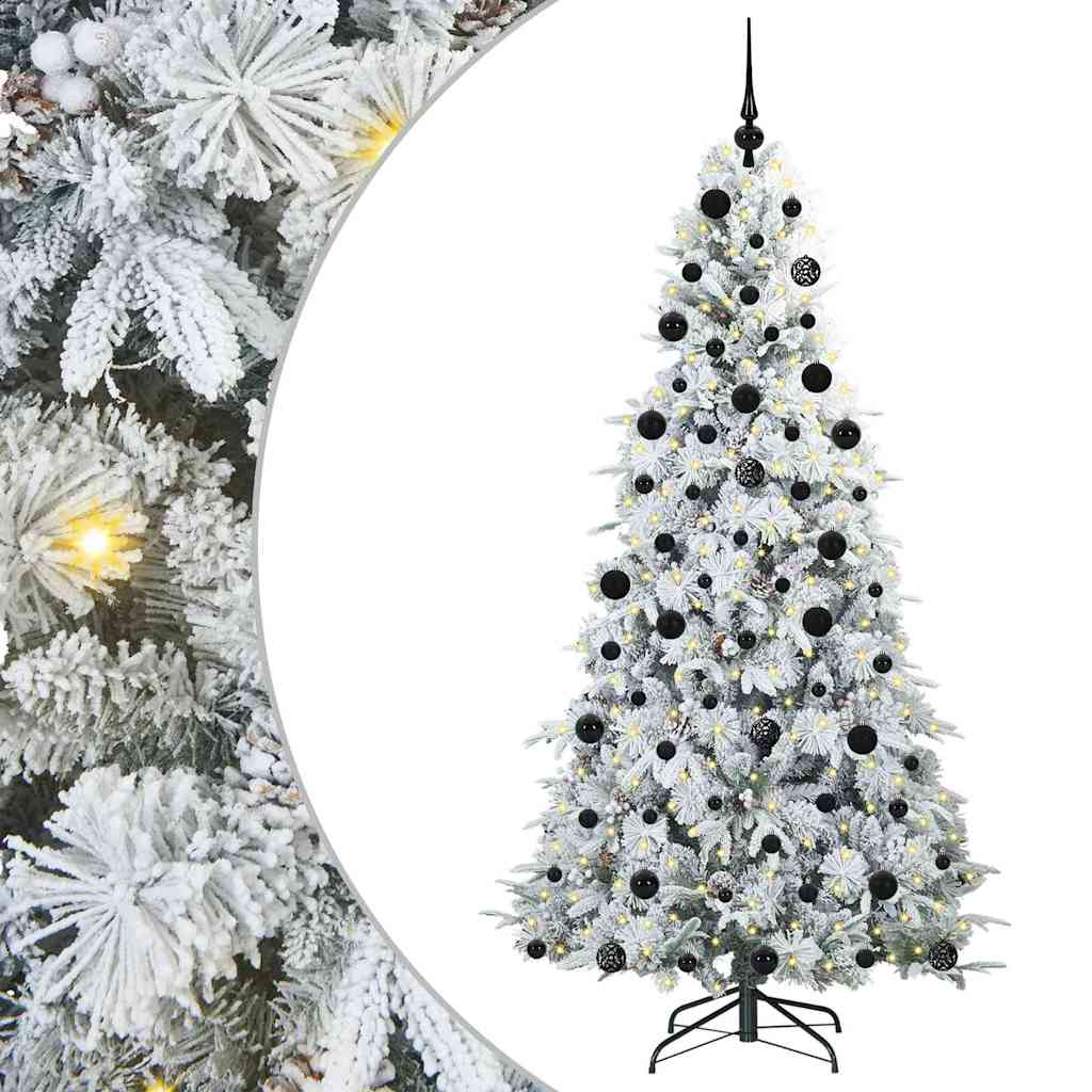 Kunstmatige Inklapbare Kerstboom Wit 210 cm PE en PVC is nu te koop bij PeponiXL, paradijselijk wonen!