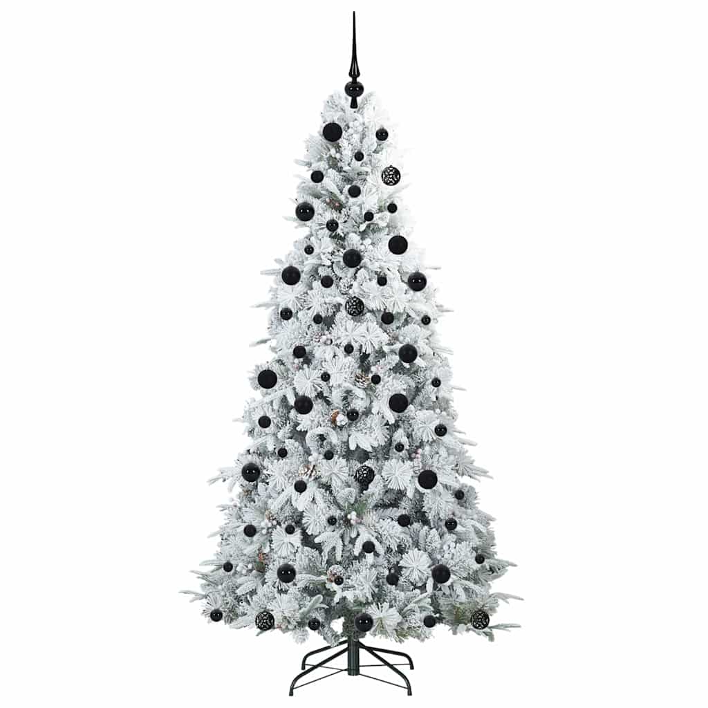 Kunstmatige Inklapbare Kerstboom Wit 210 cm PE en PVC is nu te koop bij PeponiXL, paradijselijk wonen!