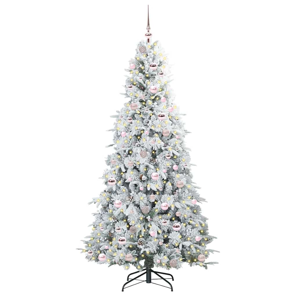 Kunstmatige Inklapbare Kerstboom Wit 210 cm PE en PVC is nu te koop bij PeponiXL, paradijselijk wonen!