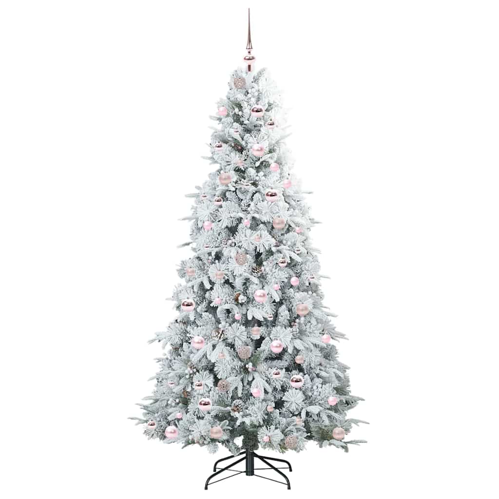 Kunstmatige Inklapbare Kerstboom Wit 210 cm PE en PVC is nu te koop bij PeponiXL, paradijselijk wonen!