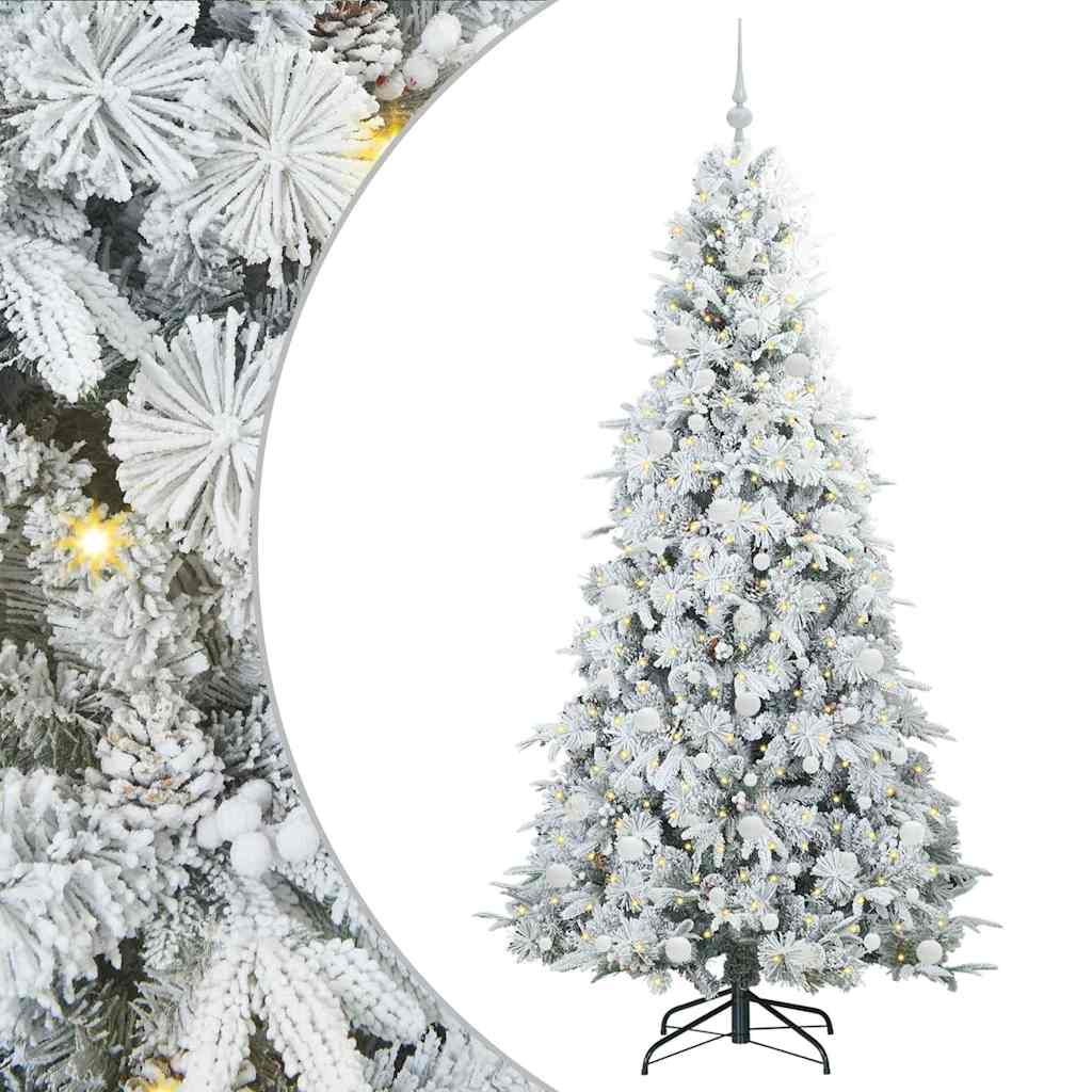 Kunstmatige Inklapbare Kerstboom Wit 210 cm PE en PVC is nu te koop bij PeponiXL, paradijselijk wonen!