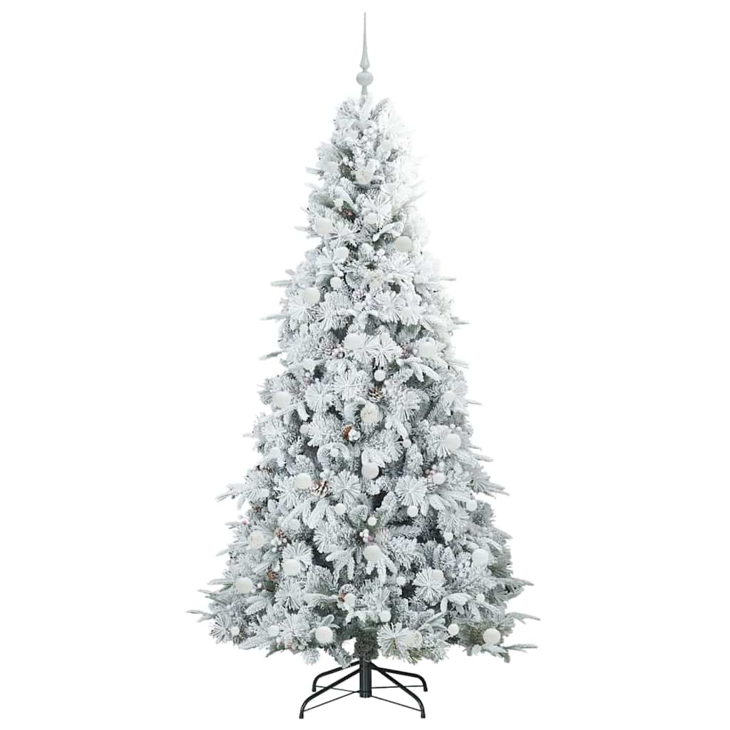 Kunstmatige Inklapbare Kerstboom Wit 210 cm PE en PVC is nu te koop bij PeponiXL, paradijselijk wonen!