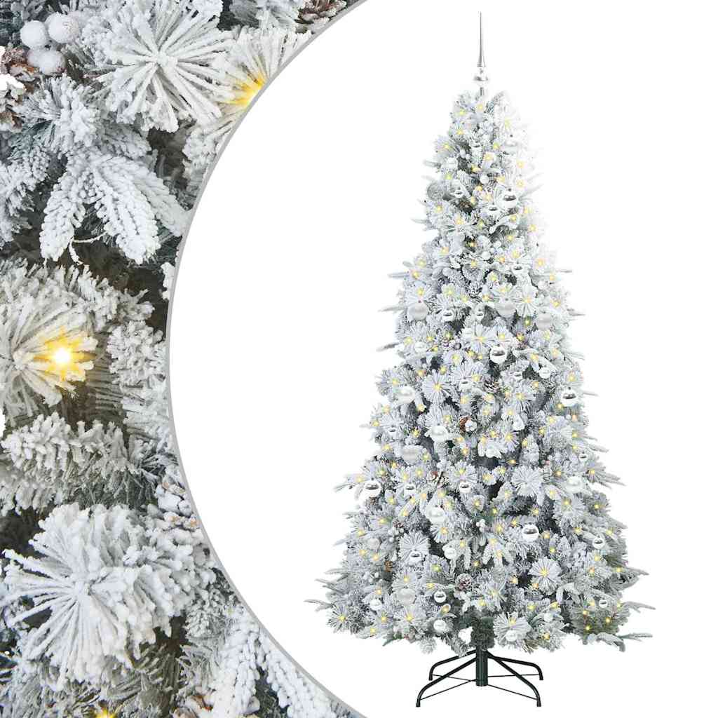 Kunstmatige Inklapbare Kerstboom Wit 210 cm PE en PVC is nu te koop bij PeponiXL, paradijselijk wonen!