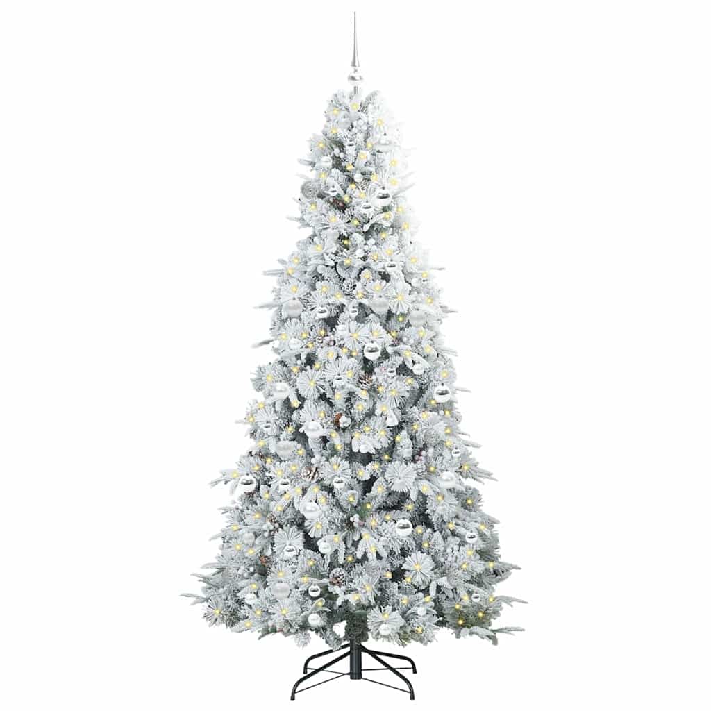 Kunstmatige Inklapbare Kerstboom Wit 210 cm PE en PVC is nu te koop bij PeponiXL, paradijselijk wonen!