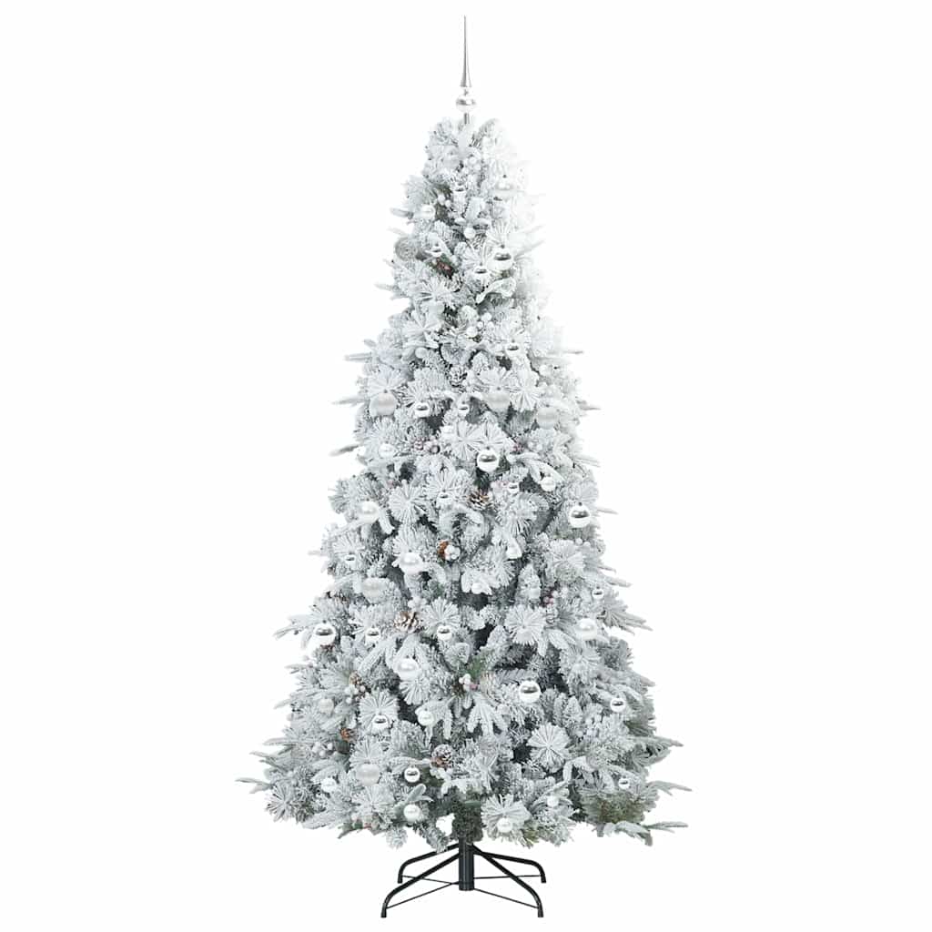 Kunstmatige Inklapbare Kerstboom Wit 210 cm PE en PVC is nu te koop bij PeponiXL, paradijselijk wonen!