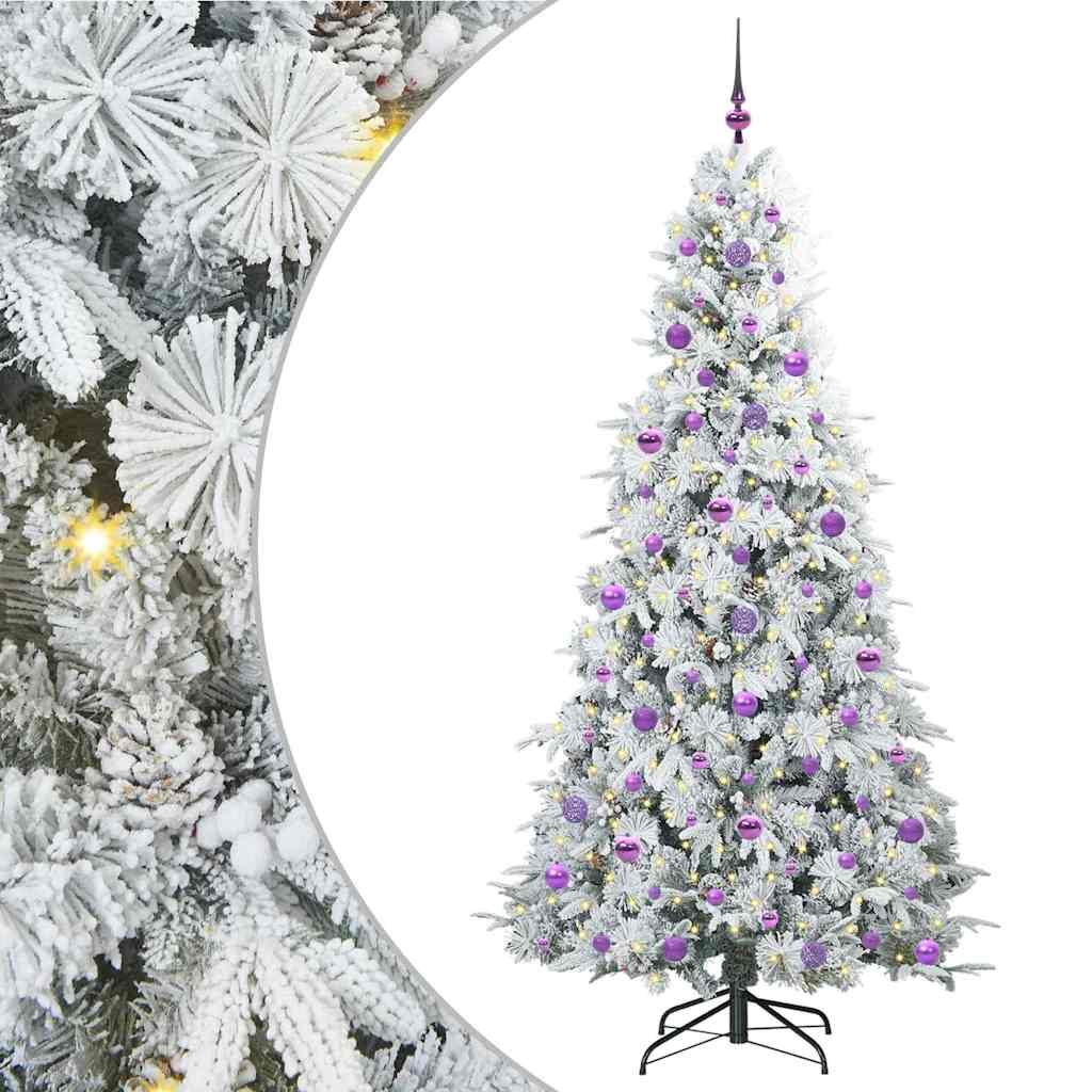 Kunstmatige Inklapbare Kerstboom Wit 210 cm PE en PVC is nu te koop bij PeponiXL, paradijselijk wonen!