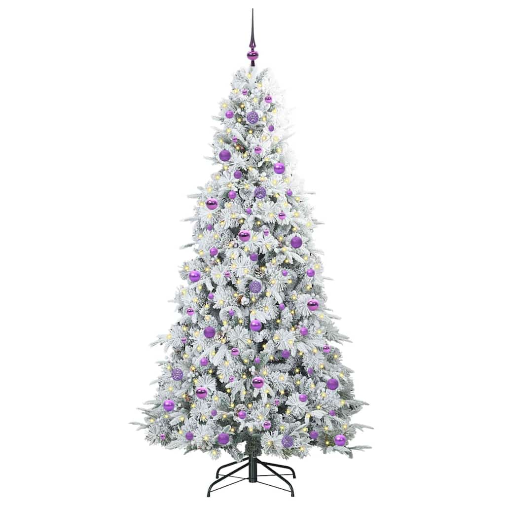 Kunstmatige Inklapbare Kerstboom Wit 210 cm PE en PVC is nu te koop bij PeponiXL, paradijselijk wonen!
