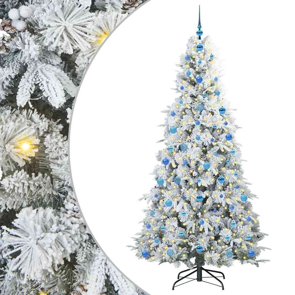 Kunstmatige Inklapbare Kerstboom Wit 210 cm PE en PVC is nu te koop bij PeponiXL, paradijselijk wonen!