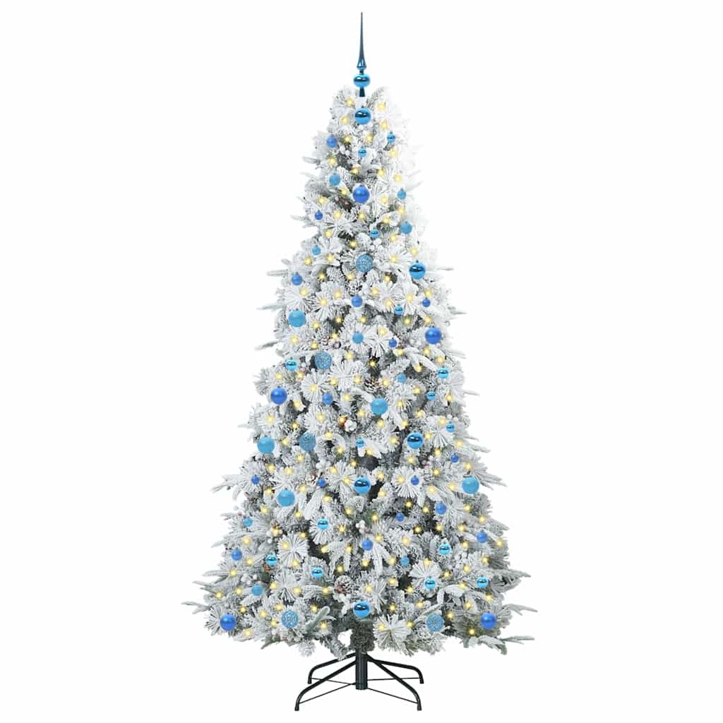 Kunstmatige Inklapbare Kerstboom Wit 210 cm PE en PVC is nu te koop bij PeponiXL, paradijselijk wonen!