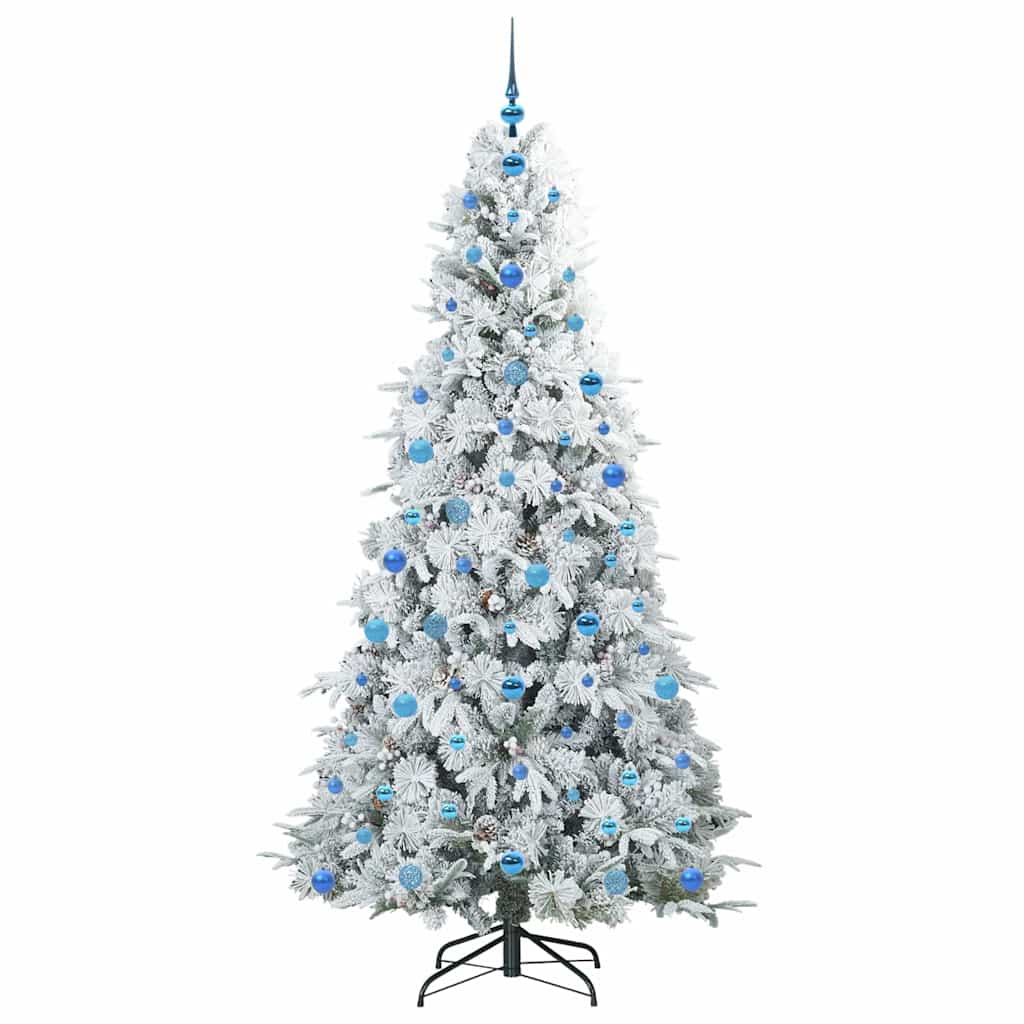Kunstmatige Inklapbare Kerstboom Wit 210 cm PE en PVC is nu te koop bij PeponiXL, paradijselijk wonen!