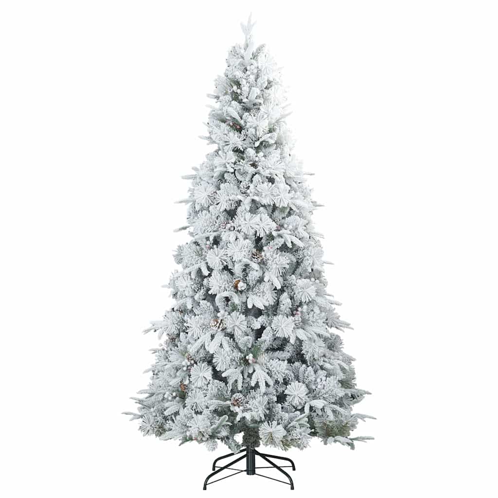 Kunstmatige Inklapbare Kerstboom Wit 210 cm PE en PVC is nu te koop bij PeponiXL, paradijselijk wonen!