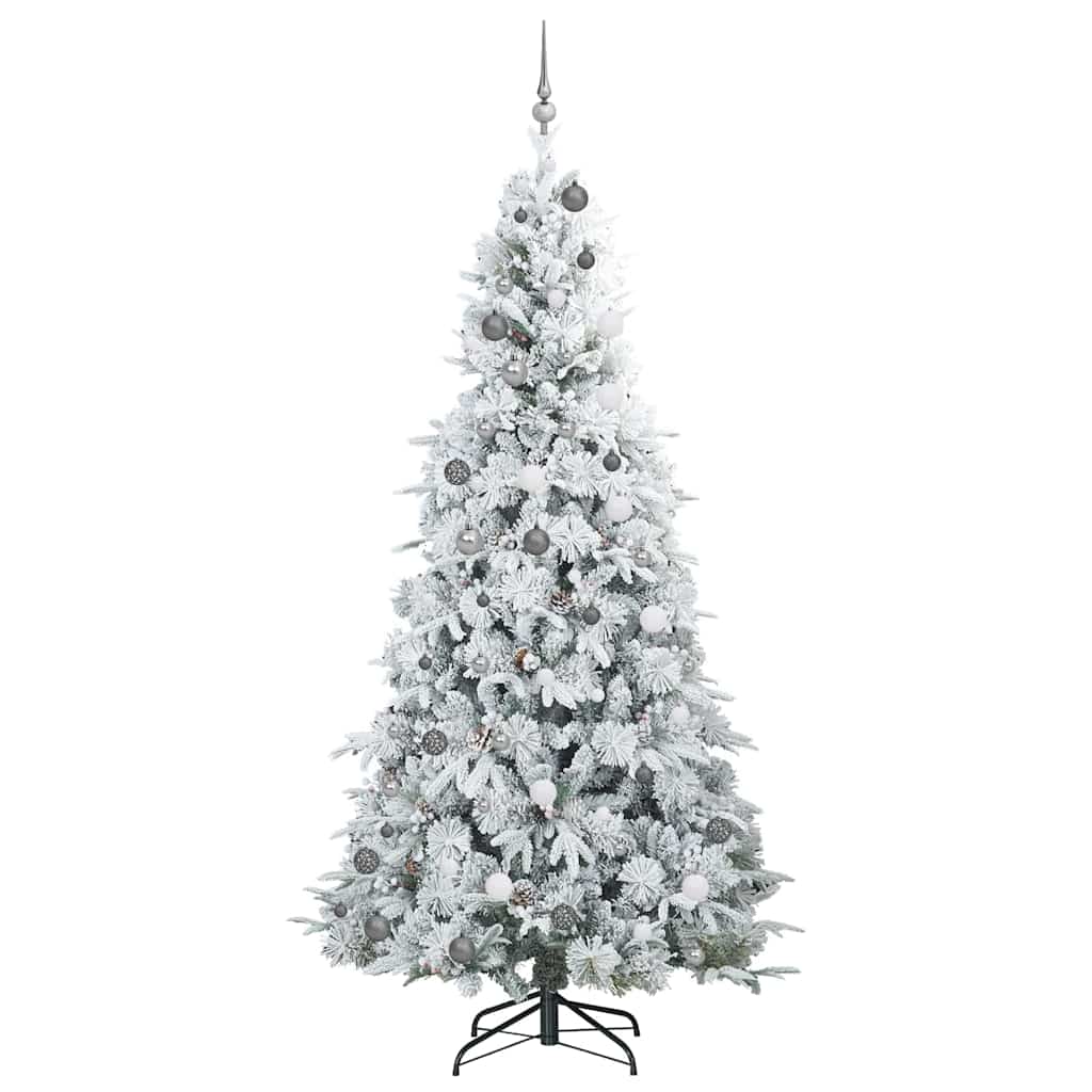Kunstmatige Inklapbare Kerstboom Wit 240 cm PE en PVC is nu te koop bij PeponiXL, paradijselijk wonen!