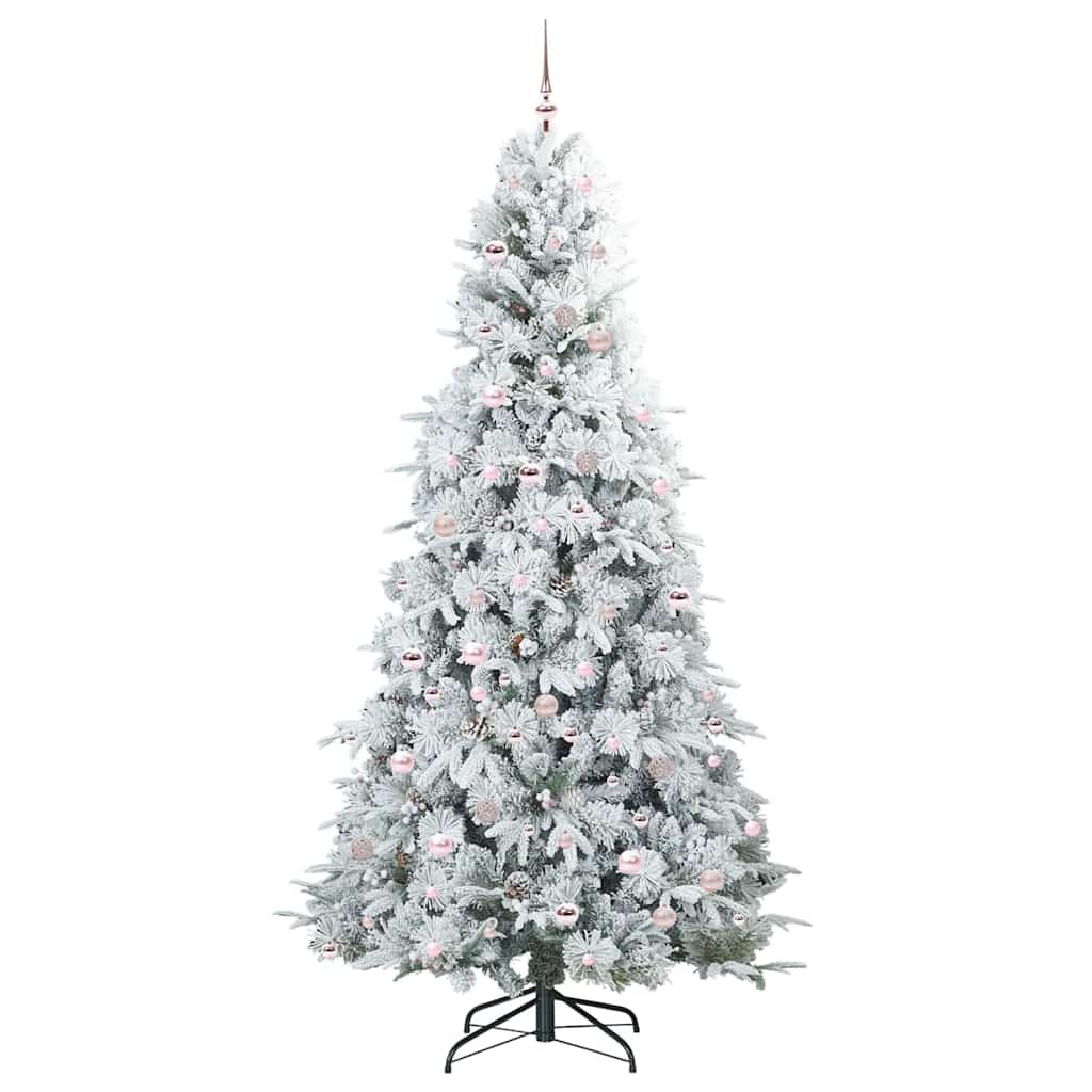 Kunstmatige Inklapbare Kerstboom Wit 240 cm PE en PVC is nu te koop bij PeponiXL, paradijselijk wonen!
