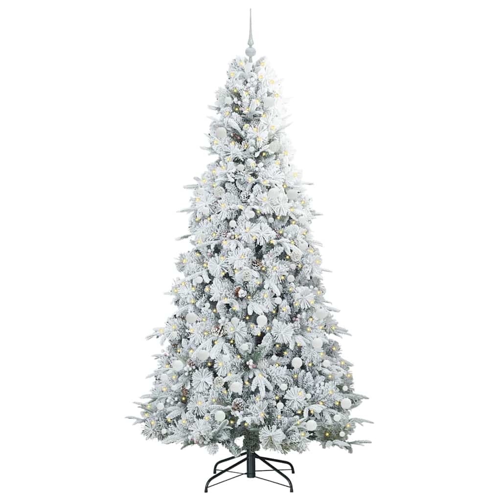 Kunstmatige Inklapbare Kerstboom Wit 240 cm PE en PVC is nu te koop bij PeponiXL, paradijselijk wonen!