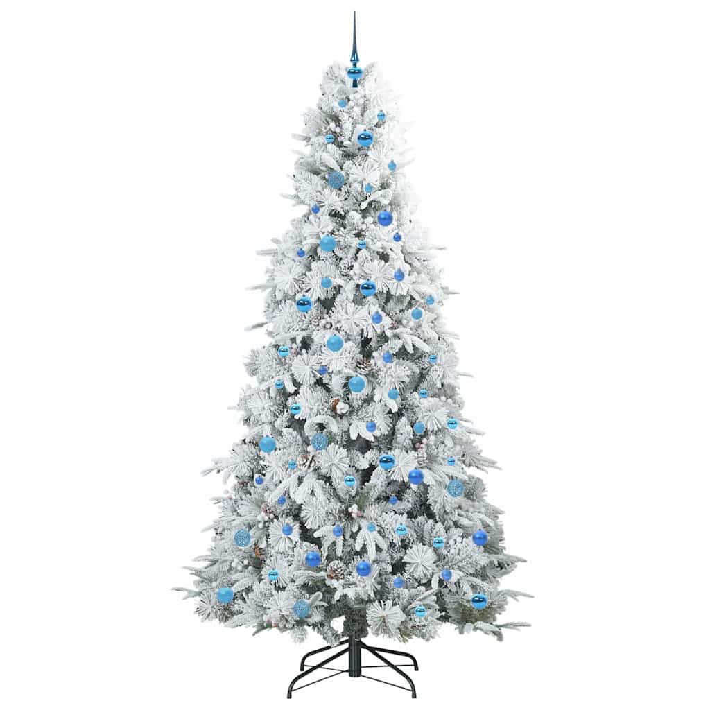 Kunstmatige Inklapbare Kerstboom Wit 240 cm PE en PVC is nu te koop bij PeponiXL, paradijselijk wonen!
