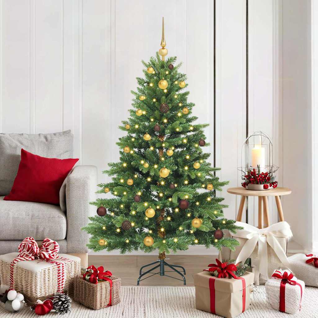 Kunstkerstboom met 150 LED met standaard Groen 150 cm PE en PVC is nu te koop bij PeponiXL, paradijselijk wonen!