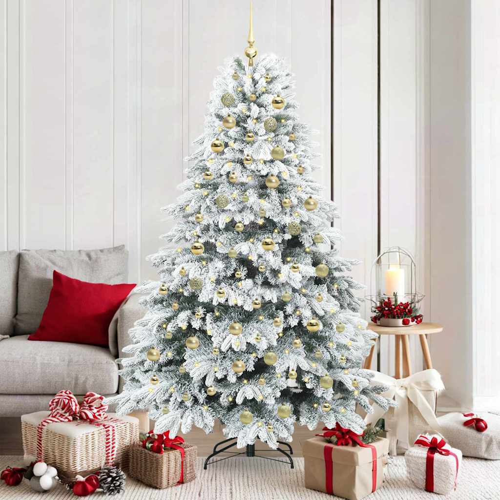 Kunstkerstboom met 300 LED met standaard Wit 180 cm PE en PVC is nu te koop bij PeponiXL, paradijselijk wonen!