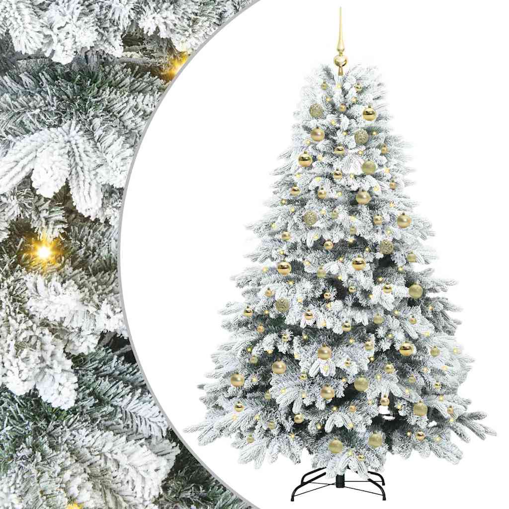 Kunstkerstboom met 300 LED met standaard Wit 180 cm PE en PVC is nu te koop bij PeponiXL, paradijselijk wonen!