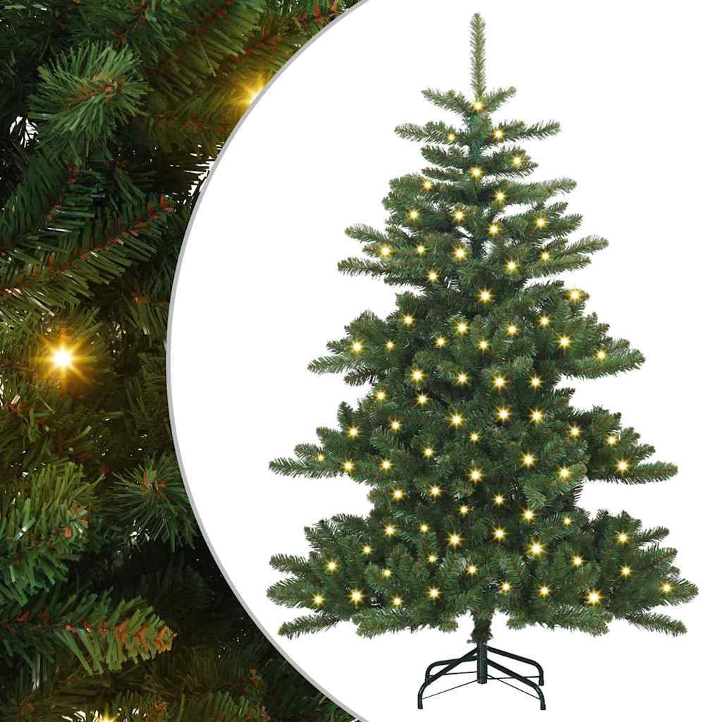 Kunstmatige Inklapbare Kerstboom Groen 150 cm PVC en staal is nu te koop bij PeponiXL, paradijselijk wonen!