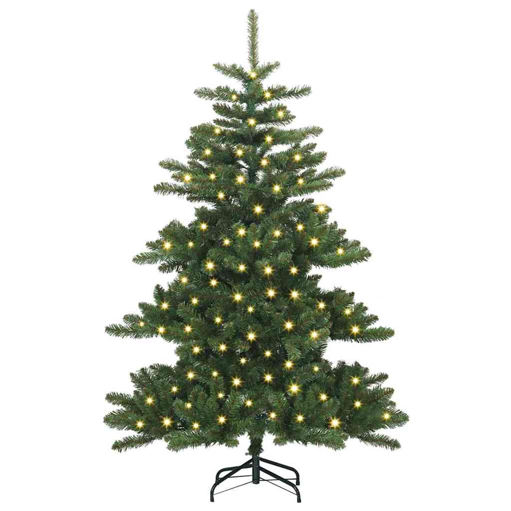 Kunstmatige Inklapbare Kerstboom Groen 150 cm PVC en staal is nu te koop bij PeponiXL, paradijselijk wonen!
