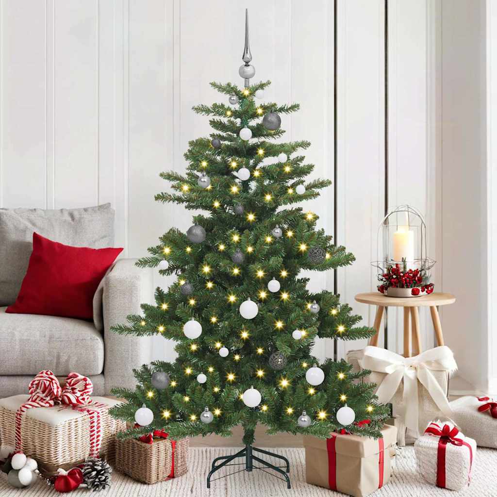 Kunstmatige Inklapbare Kerstboom Groen 150 cm PVC en staal is nu te koop bij PeponiXL, paradijselijk wonen!