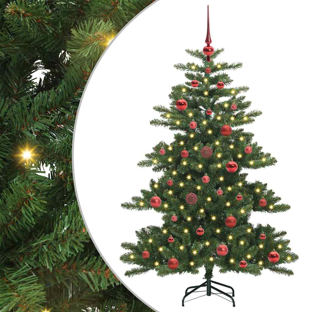 Kunstmatige Inklapbare Kerstboom Groen 150 cm PVC en staal is nu te koop bij PeponiXL, paradijselijk wonen!