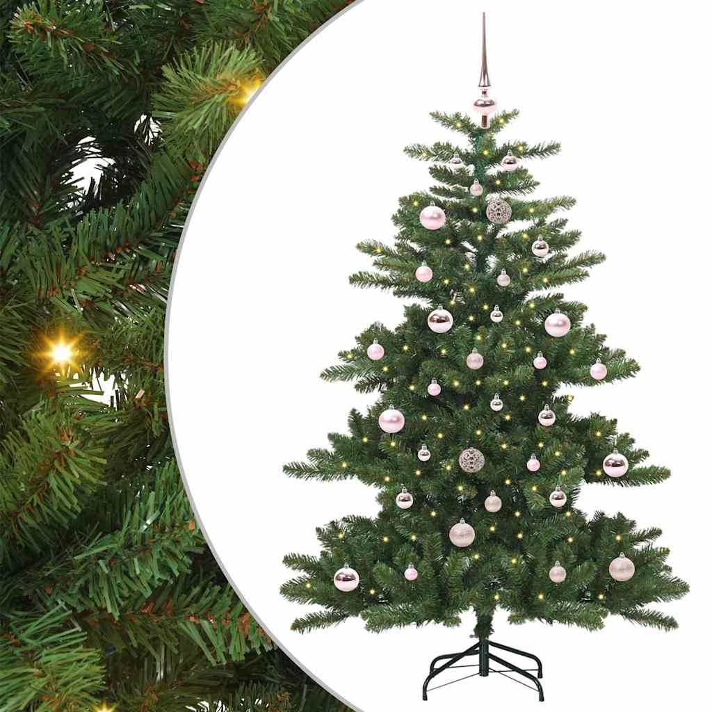 Kunstmatige Inklapbare Kerstboom Groen 150 cm PVC en staal is nu te koop bij PeponiXL, paradijselijk wonen!