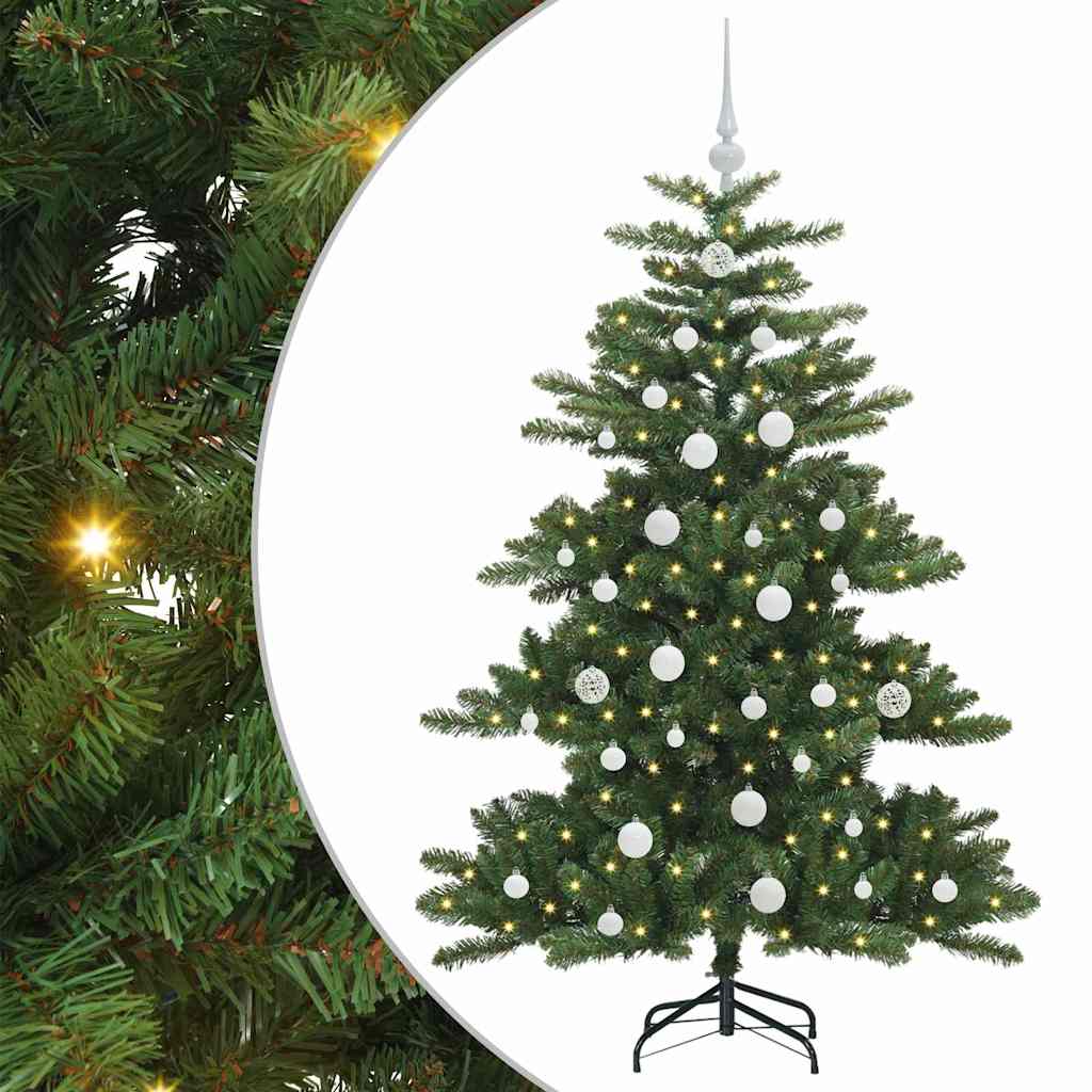 Kunstmatige Inklapbare Kerstboom Groen 150 cm PVC en staal is nu te koop bij PeponiXL, paradijselijk wonen!