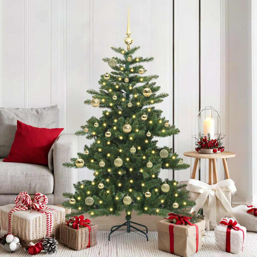 Kunstmatige Inklapbare Kerstboom Groen 150 cm PVC en staal is nu te koop bij PeponiXL, paradijselijk wonen!