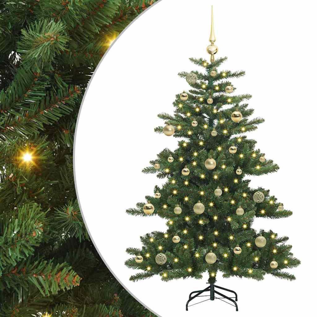 Kunstmatige Inklapbare Kerstboom Groen 150 cm PVC en staal is nu te koop bij PeponiXL, paradijselijk wonen!
