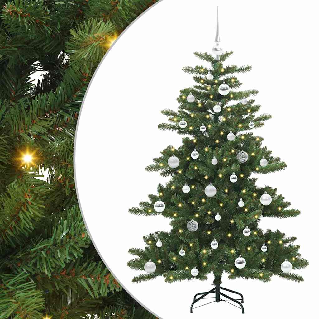 Kunstmatige Inklapbare Kerstboom Groen 150 cm PVC en staal is nu te koop bij PeponiXL, paradijselijk wonen!
