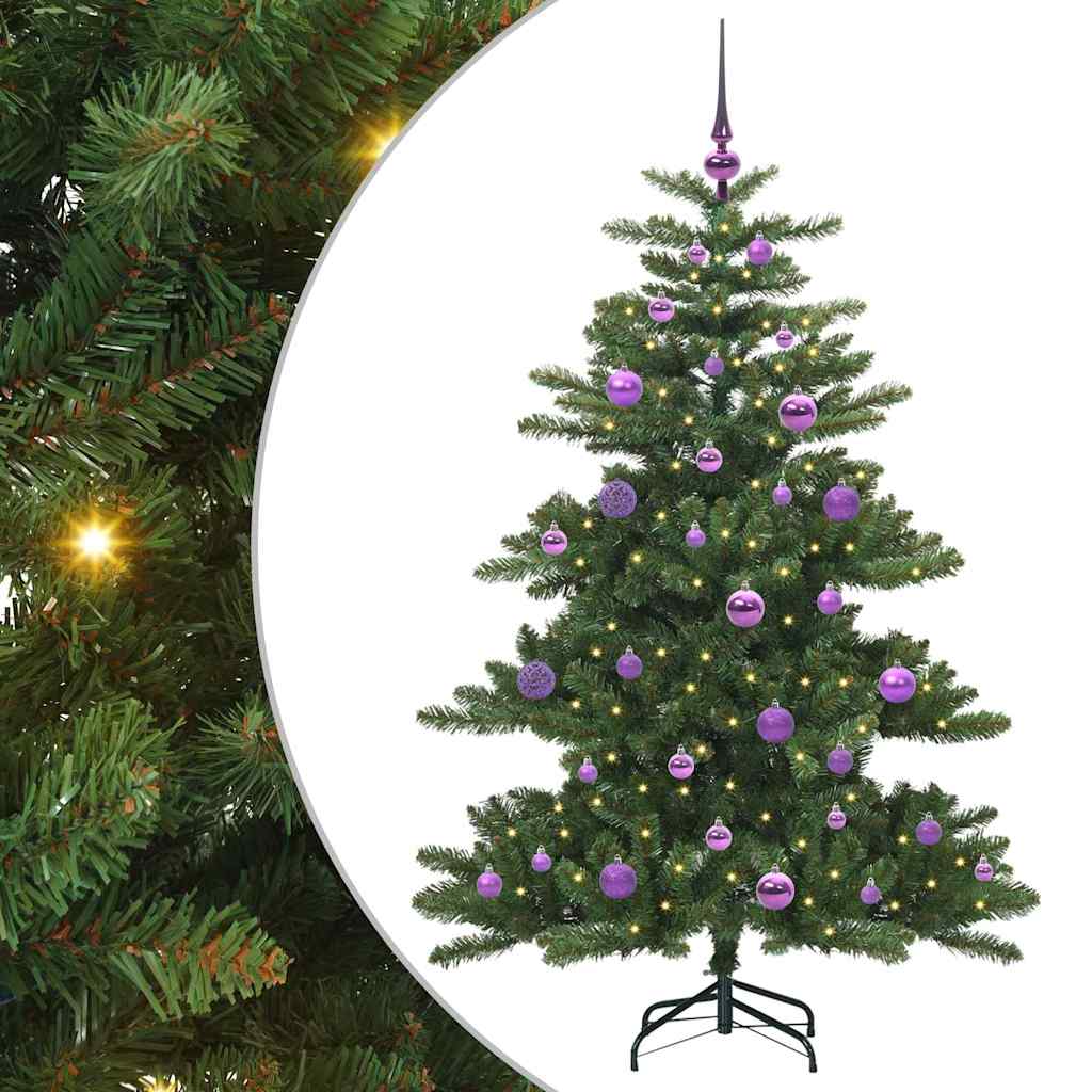 Kunstmatige Inklapbare Kerstboom Groen 150 cm PVC en staal is nu te koop bij PeponiXL, paradijselijk wonen!