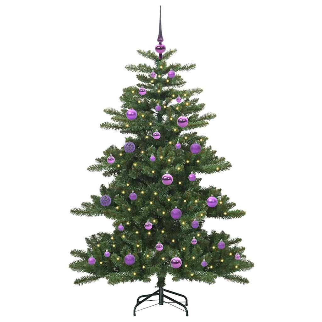 Kunstmatige Inklapbare Kerstboom Groen 150 cm PVC en staal is nu te koop bij PeponiXL, paradijselijk wonen!