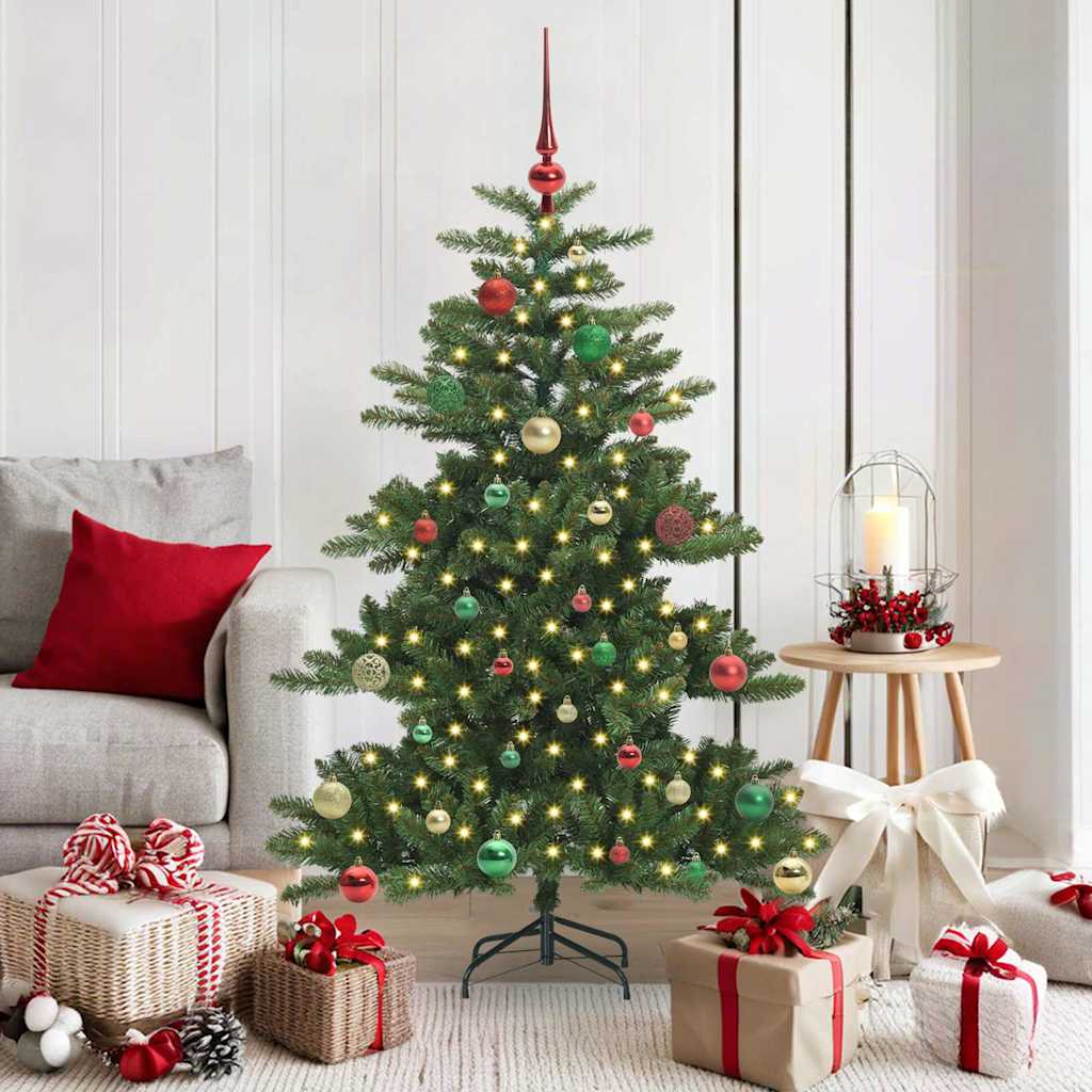 Kunstmatige Inklapbare Kerstboom Groen 150 cm PVC en staal is nu te koop bij PeponiXL, paradijselijk wonen!