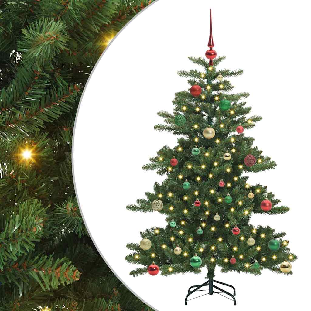 Kunstmatige Inklapbare Kerstboom Groen 150 cm PVC en staal is nu te koop bij PeponiXL, paradijselijk wonen!