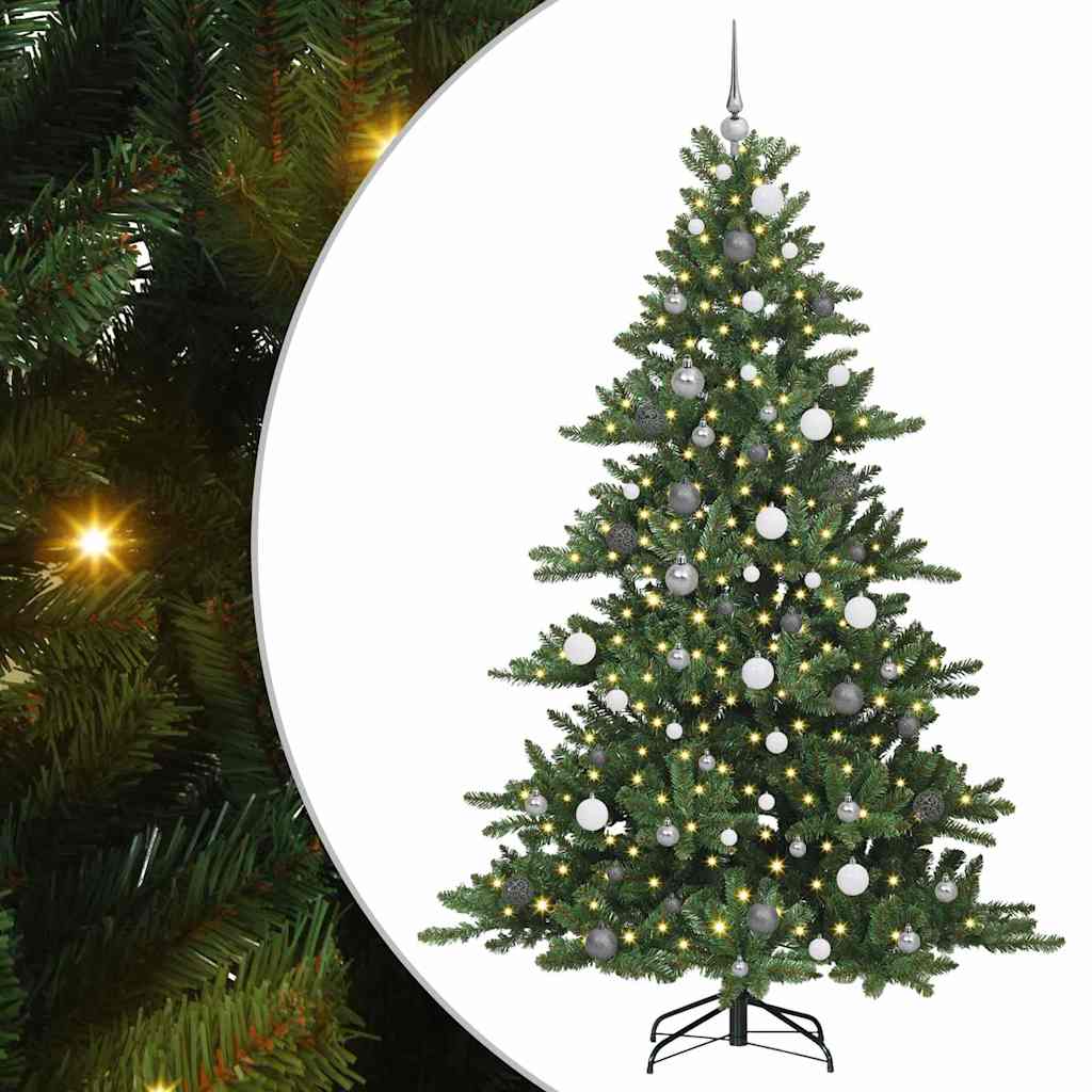 Kunstmatige Inklapbare Kerstboom Groen 210 cm PVC en staal is nu te koop bij PeponiXL, paradijselijk wonen!