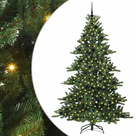 Kunstmatige Inklapbare Kerstboom Groen 210 cm PVC en staal is nu te koop bij PeponiXL, paradijselijk wonen!