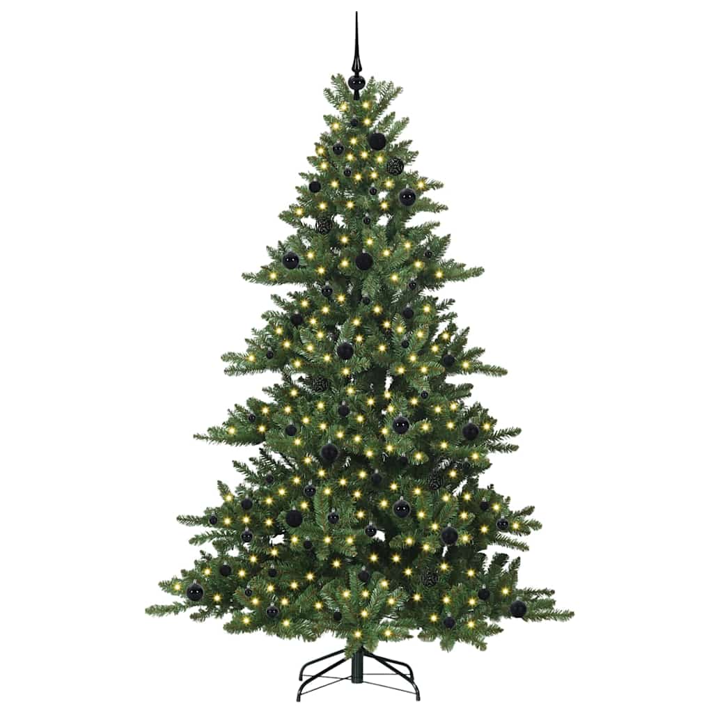 Kunstmatige Inklapbare Kerstboom Groen 210 cm PVC en staal is nu te koop bij PeponiXL, paradijselijk wonen!