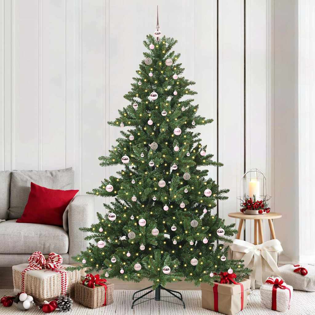 Kunstmatige Inklapbare Kerstboom Groen 210 cm PVC en staal is nu te koop bij PeponiXL, paradijselijk wonen!