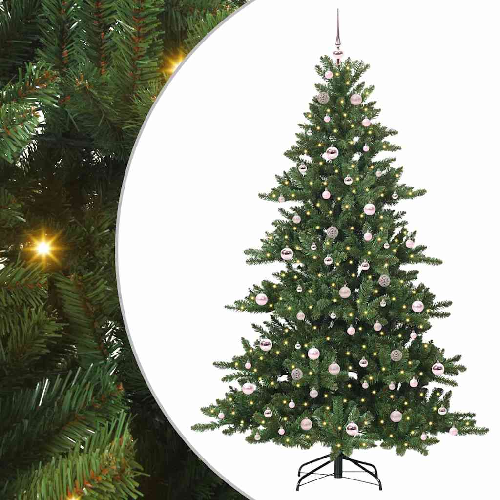 Kunstmatige Inklapbare Kerstboom Groen 210 cm PVC en staal is nu te koop bij PeponiXL, paradijselijk wonen!
