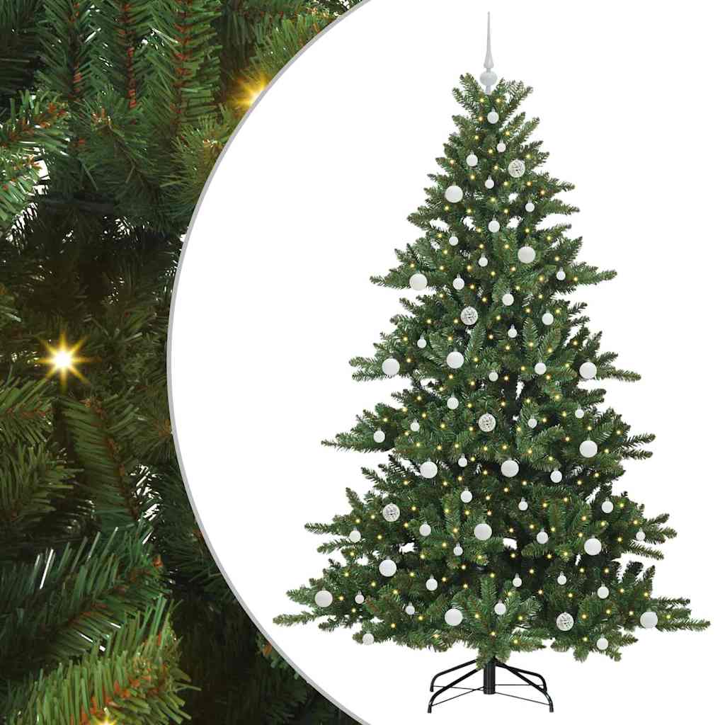 Kunstmatige Inklapbare Kerstboom Groen 210 cm PVC en staal is nu te koop bij PeponiXL, paradijselijk wonen!