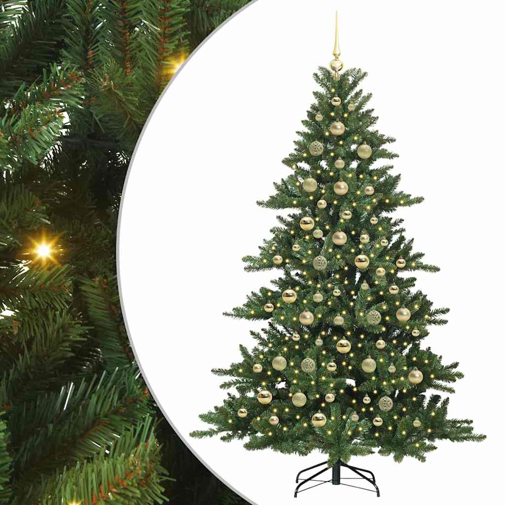 Kunstmatige Inklapbare Kerstboom Groen 210 cm PVC en staal is nu te koop bij PeponiXL, paradijselijk wonen!