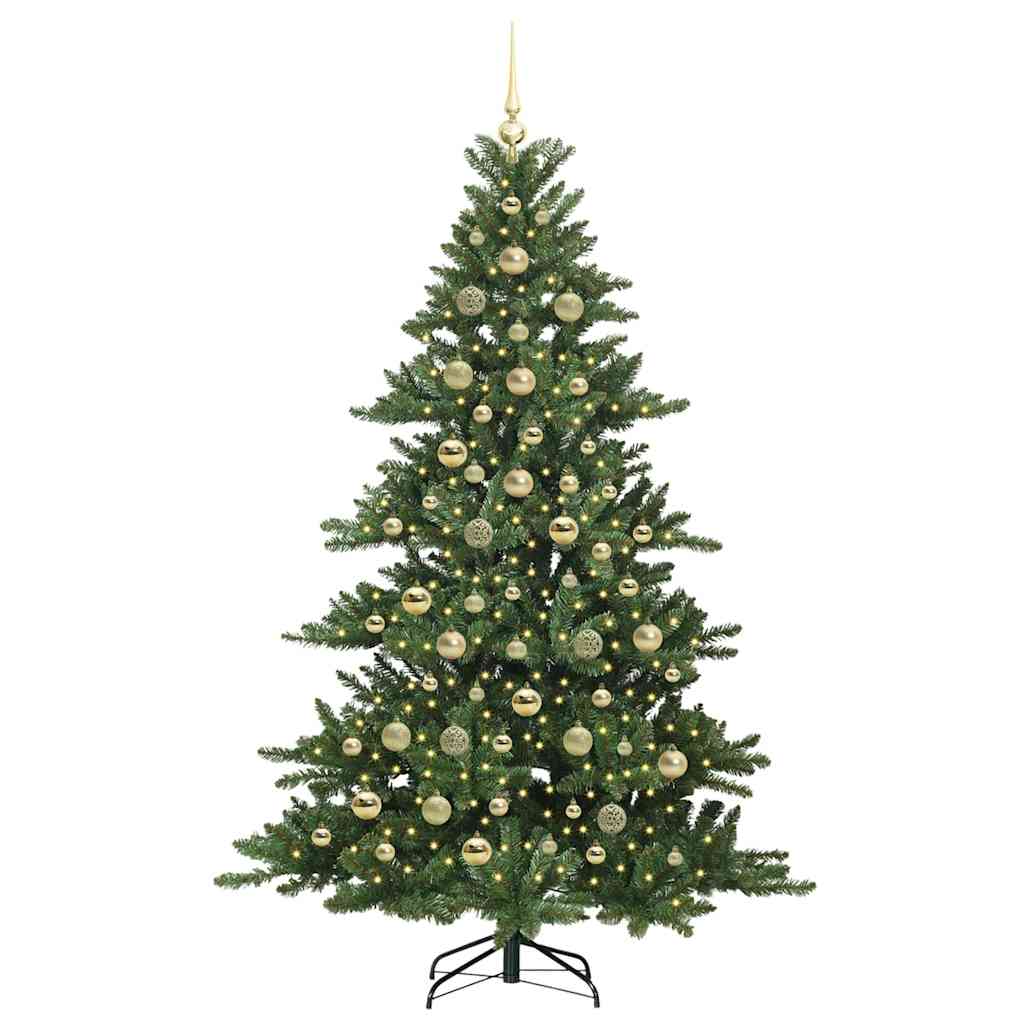 Kunstmatige Inklapbare Kerstboom Groen 210 cm PVC en staal is nu te koop bij PeponiXL, paradijselijk wonen!