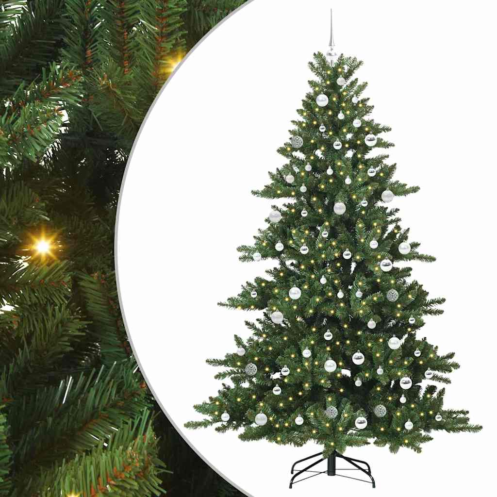 Kunstmatige Inklapbare Kerstboom Groen 210 cm PVC en staal is nu te koop bij PeponiXL, paradijselijk wonen!